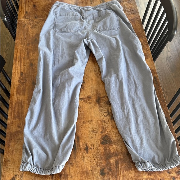 Light Gray/Blue Elastic Hem Casual Pants - Picture 3 of 3
